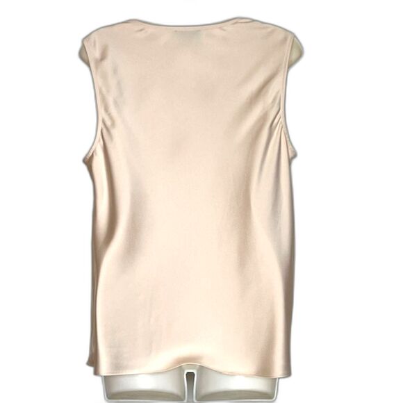 NWOT J.CREW .365 SUBTILE PINK SATIN LOOK COWL NECK SLEEVELESS TOP SIZE MEDIUM - Picture 8 of 9
